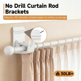 CTBOM no-drill brackets using traceless pins for clean apartment-friendly installation.
