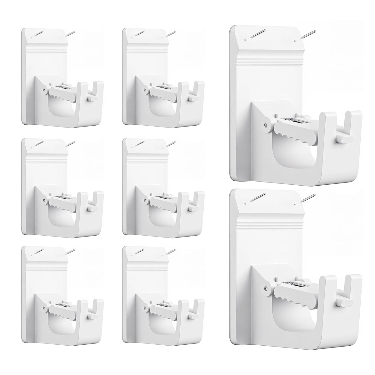 CTBOM universal heavy-duty brackets with adhesive nails for strong, damage-free mounting.