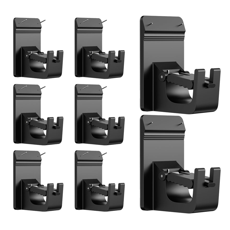 CTBOM universal heavy-duty brackets on wall, no-drill secure drapery.