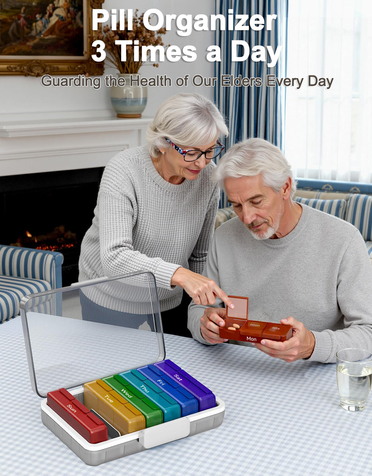 CTIME 4-layer organizer with transparent trays for quick visibility