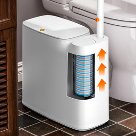 CTIME 90-degree placement lets the unit fit neatly beside the toilet.