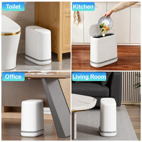 CTIME compact trash bin suitable for dorms, offices, kitchens, and RVs.