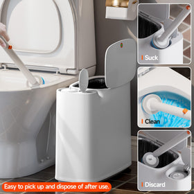 CTIME disposable toilet brush refill with 36 heads for cleaning.