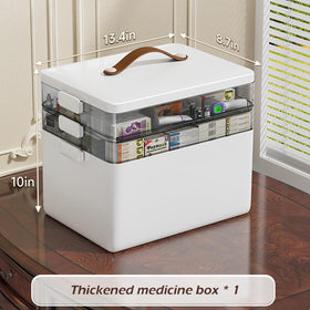 CTIME PP-material durable medicine box with BPA-free plastic.