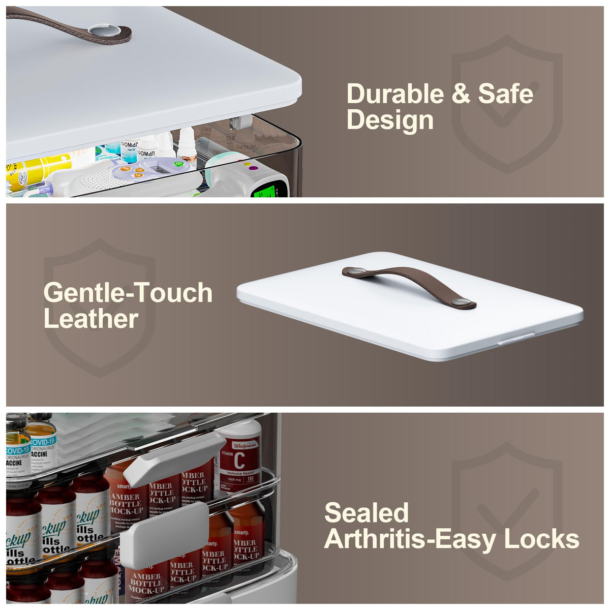 CTIME seniors-friendly storage supports dependable home organization