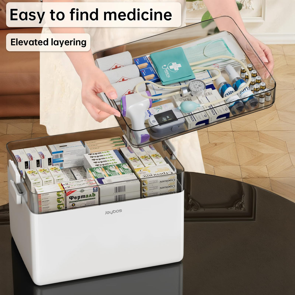 CTIME shade-moisture-proof pill storage keeps containers dry.