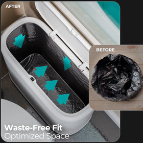 CTIME slim narrow design saves floor space in limited bathrooms.