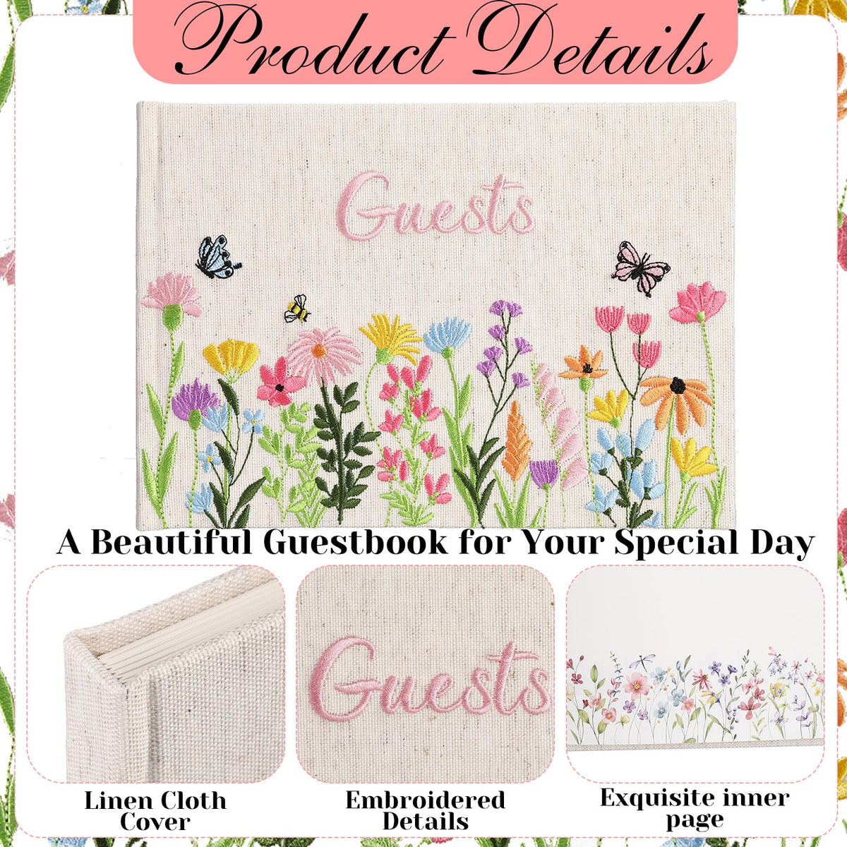 CTOSREE sign-in card with matching floral pattern for guest entry