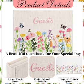 CTOSREE sign-in card with matching floral pattern for guest entry