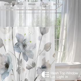 CTOTSYC magnetized liner provides leak prevention between curtain and tub.