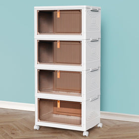CTSNSLH 4-tier bin with lid enables easy access to organized items.