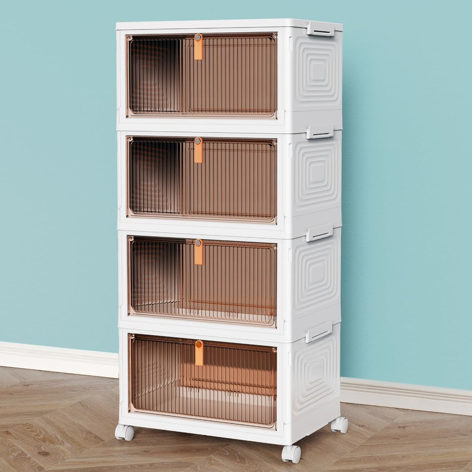 CTSNSLH 4-tier bin with lid enables easy access to organized items.