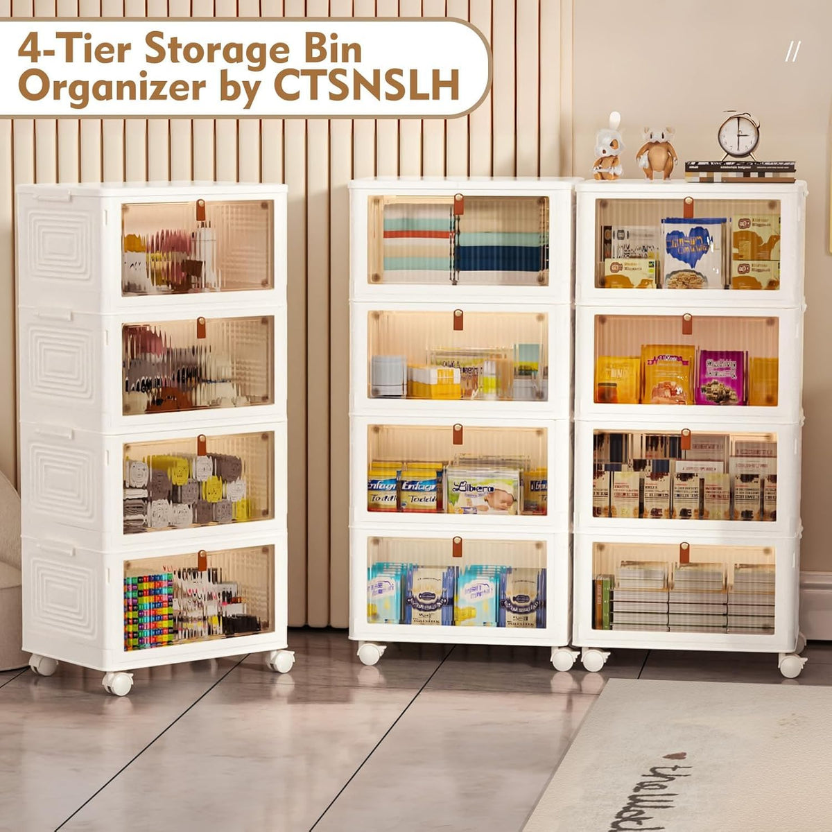 CTSNSLH durable PP plastic bin designed for long-lasting home or office storage.