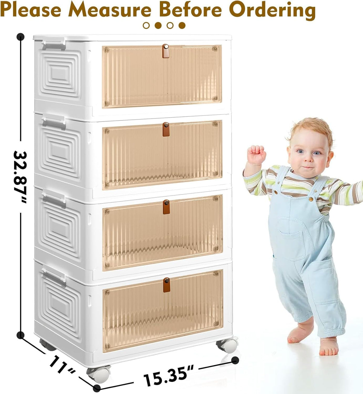 CTSNSLH stackable bin assembly saves space in any room.