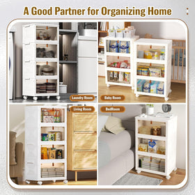 CTSNSLH transparent-front lid bin lets you see contents at a glance.