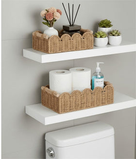 Cubeland decorative basket with handmade metal frame adds durable flair to home storage.
