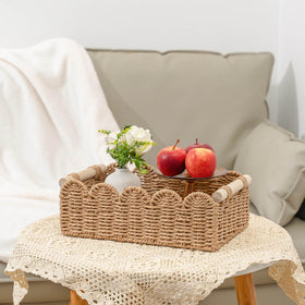 Cubeland multipurpose storage basket suits living room or bedroom shelves.