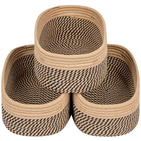 CubesLand small baskets organize shelves with natural texture and easy-access storage