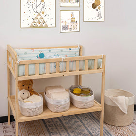 CubesLand woven rope basket closeup highlights durable texture and soft touch.