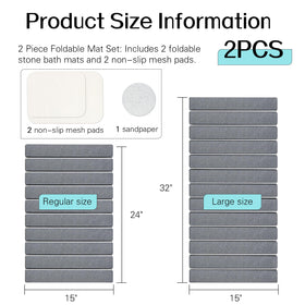 Cuckan 2-pack foldable stone mats offer easy storage and full coverage.