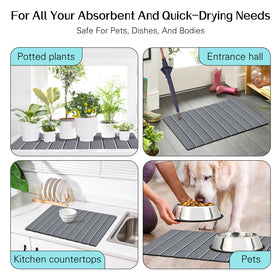 Cuckan anti-slip mesh mats add grip on tile surfaces.