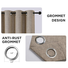 CUCRAF 8 silver grommets enable smooth sliding and easy installation.