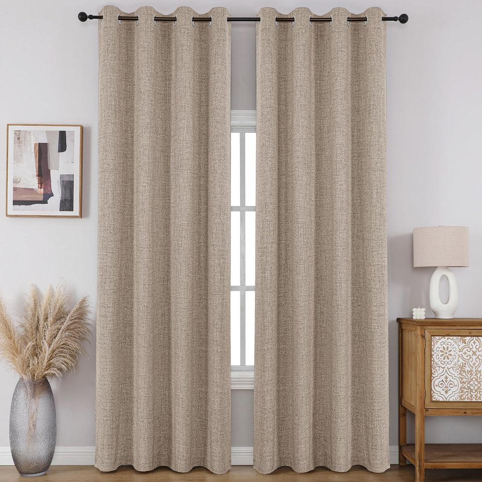 CUCRAF 52x84 blackout curtain panel 1 darkens the room for better rest.