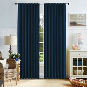 CUCRAF bedroom curtains block stray light for restful mornings.