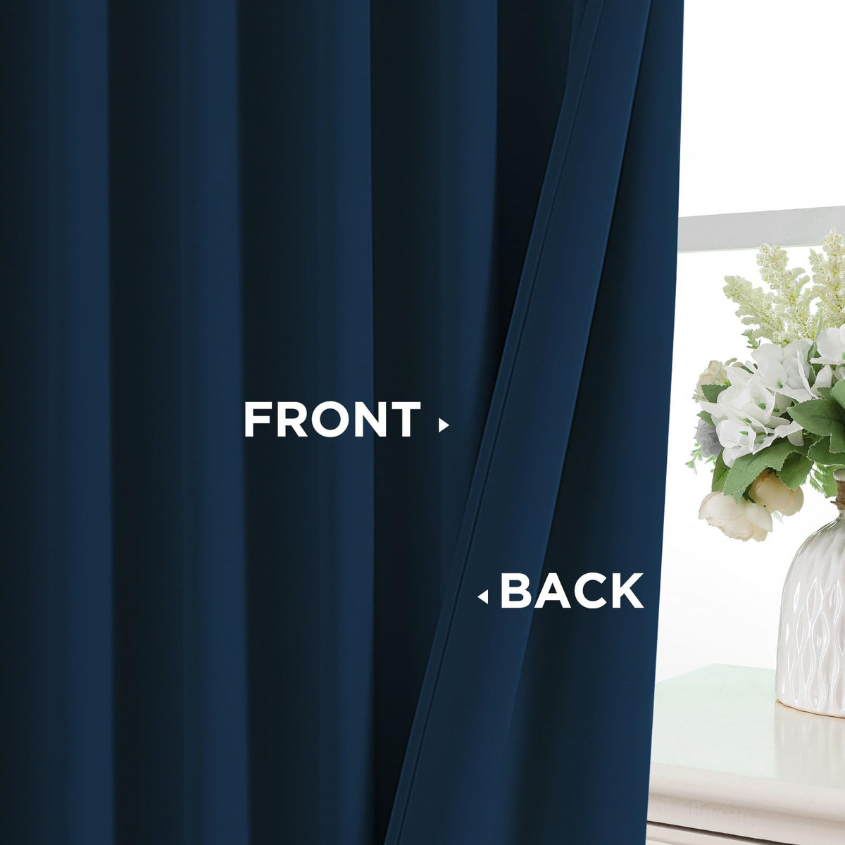 CUCRAF machine-washable blackout curtains care in cold water.