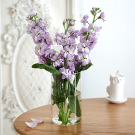 CUCUMI glass vases with thick bases offer durable candle holders.