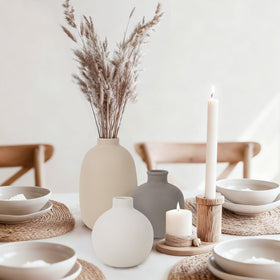 CUCUMI vase-5: tall vase ideal for single stems or tall arrangements.
