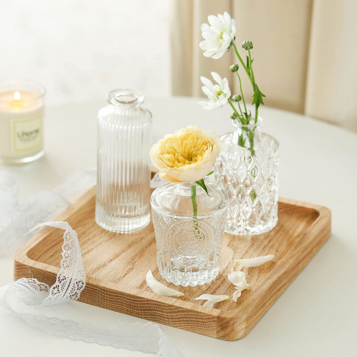 CUCUMI rustic decor vase ideal for small buds or dried arrangements
