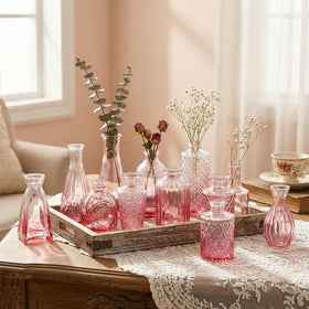CUCUMI thick-glass vase with reinforced base for stable displays