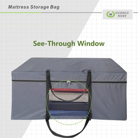 Cuddly Nest reinforced handles and padded straps for comfortable solo carrying.
