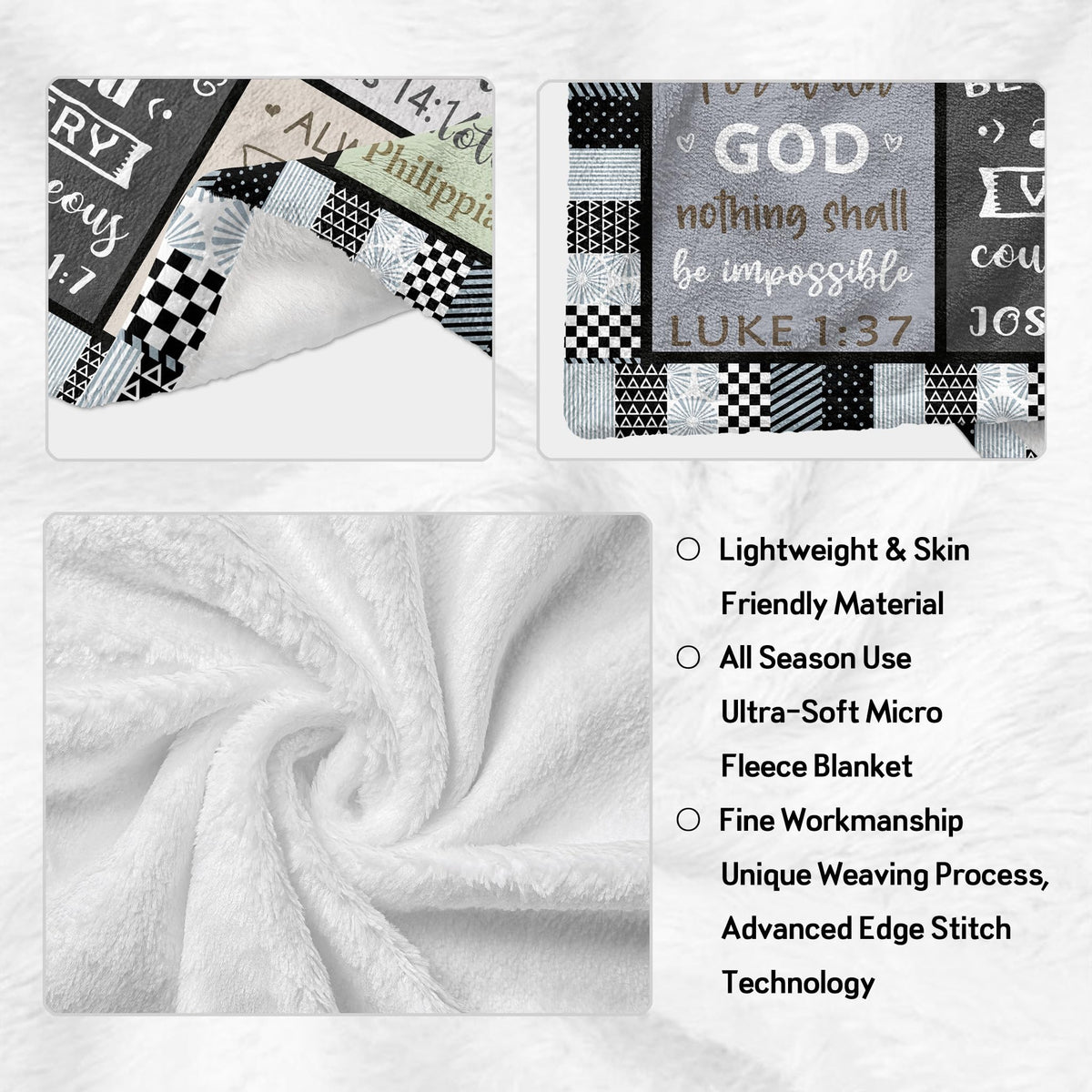 CUJUYO blanket durable fabric resists wrinkles and fading.