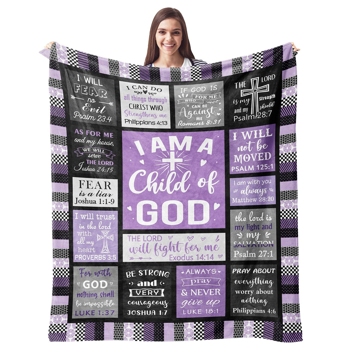 CUJUYO Bible verse blanket for women offers warm comfort and inspiration.