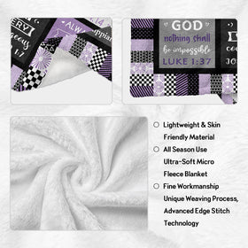 CUJUYO easy-care blanket dries quickly and resists wrinkles.