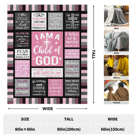 CUJUYO inspirational blanket draped on sofa for comfort and motivation.