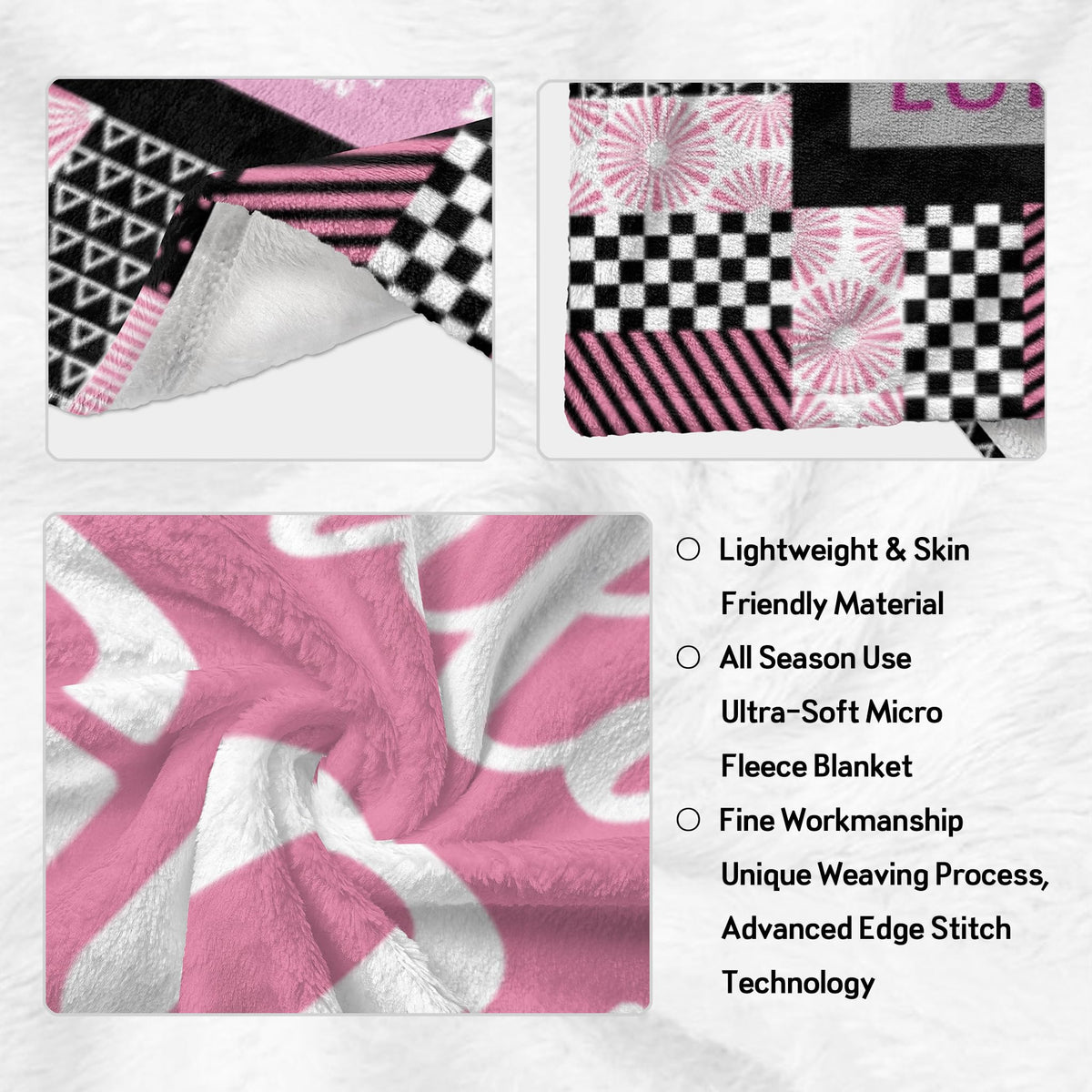 Soft flannel material highlighting warmth and durability.