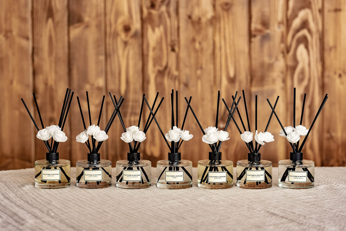Culture & Nature bathroom decor diffuser adds elegance and freshness.