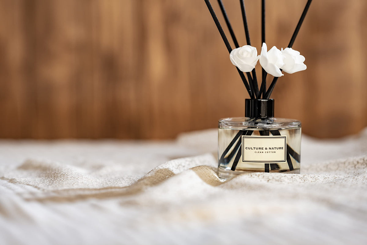 Culture & Nature diffuser creates cozy ambiance in living rooms.