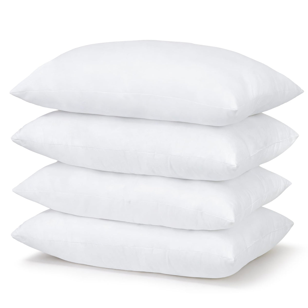 CULVE bed pillow 4-pack on bed, standard 20x26 for versatile sleep.