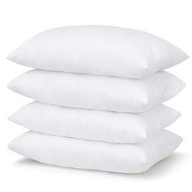 CULVE bed pillow 4-pack on bed, standard 20x26 for versatile sleep.