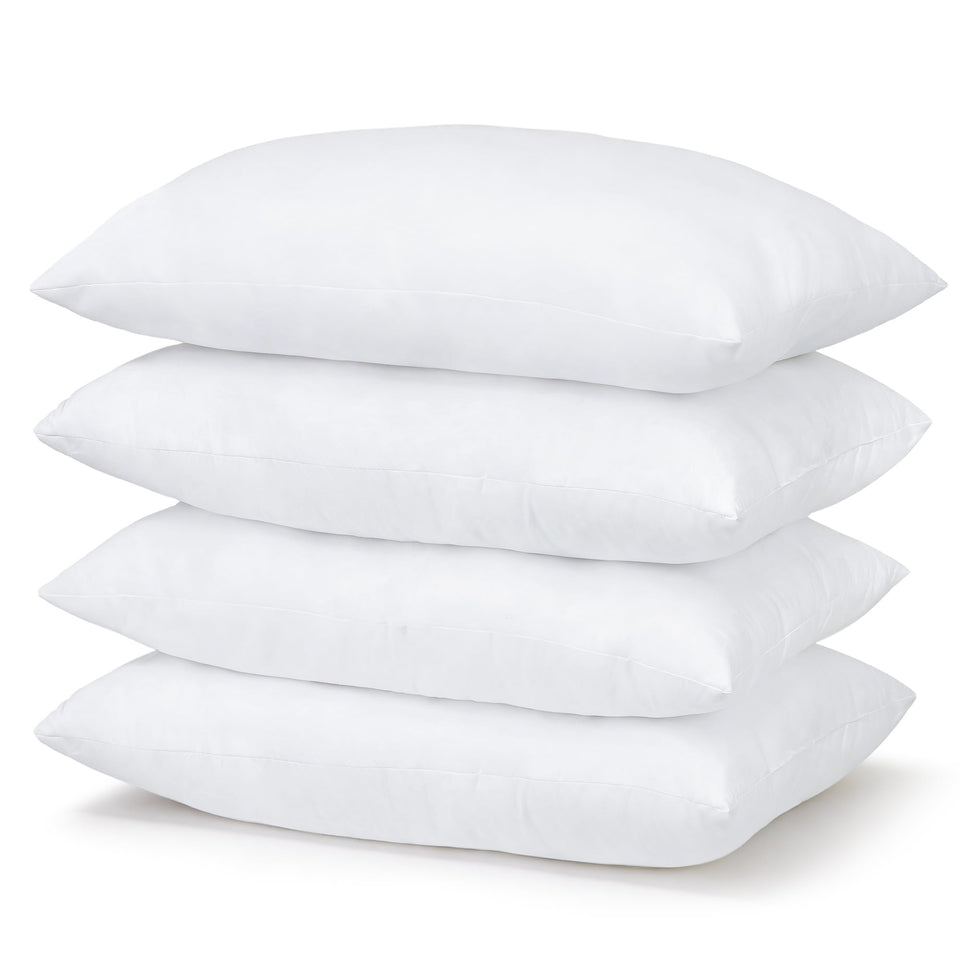 CULVE bed pillow 4-pack on bed, standard 20x26 for versatile sleep.