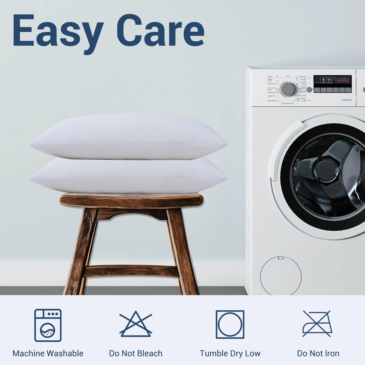 CULVE bed pillow in a dorm room setup offering budget-friendly comfort.