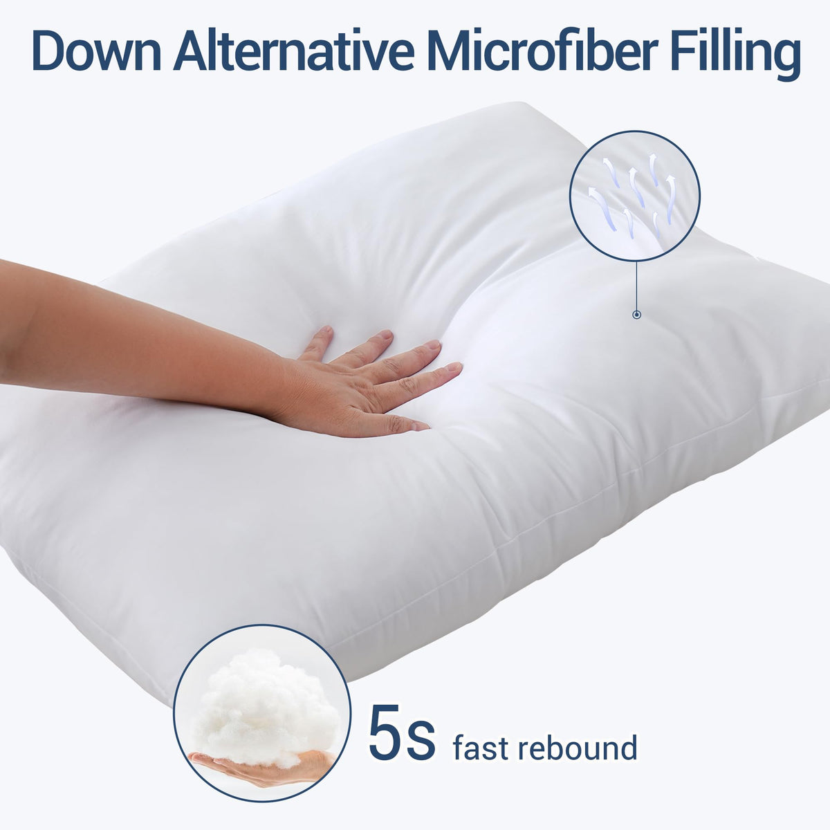 CULVE bed pillow with oeko-tex certified materials label highlighting skin-friendly textiles.