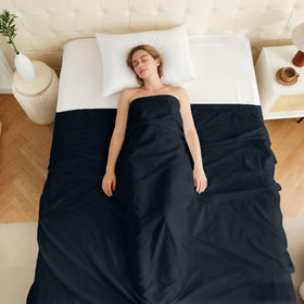 CULVE black twin sheets in 66x96 size ideal for hotels and vacation rentals.