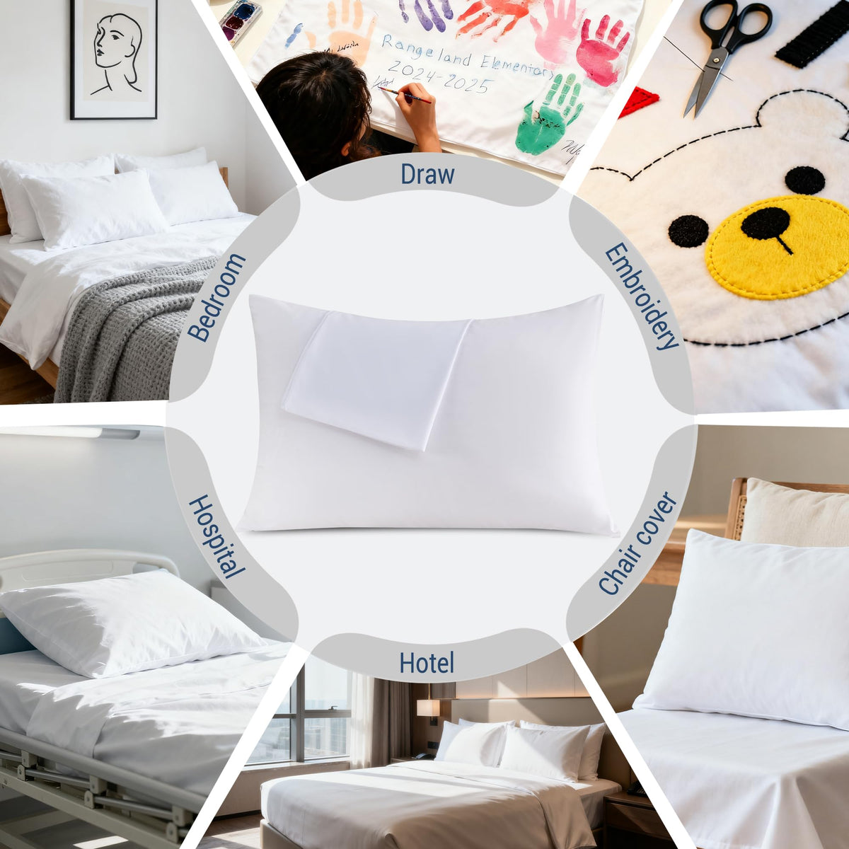 CULVE bulk 24-pack pillowcases ideal for hosts and rentals.
