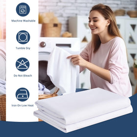 CULVE easy-care instructions machine washable and low-heat drying.