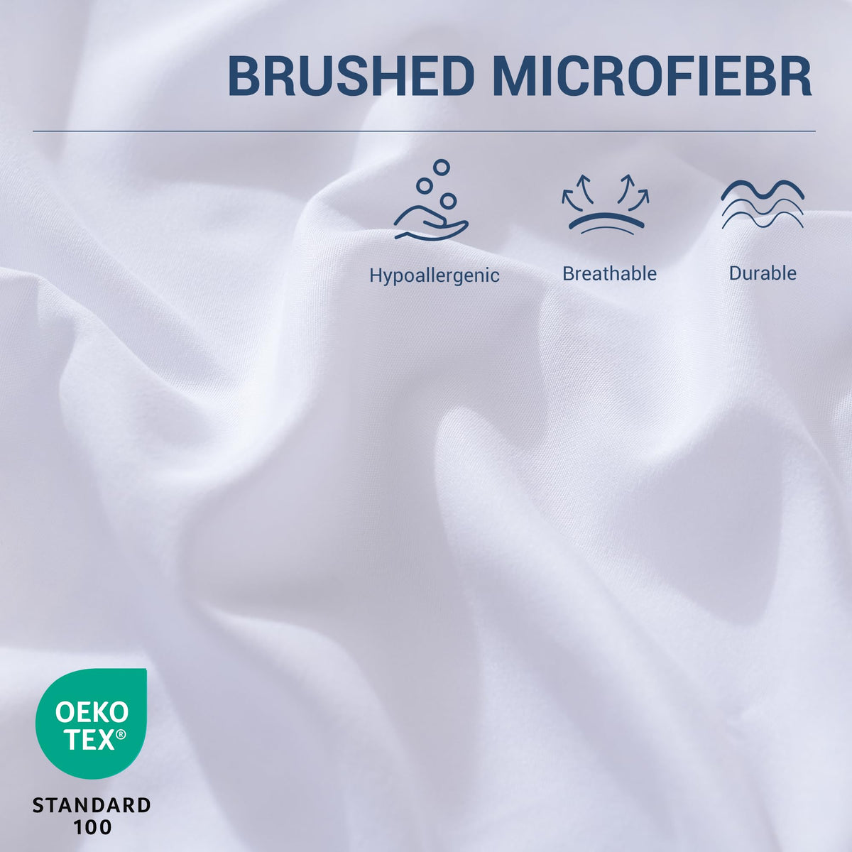 CULVE soft brushed microfiber fabric silky feel and wrinkle resistance.